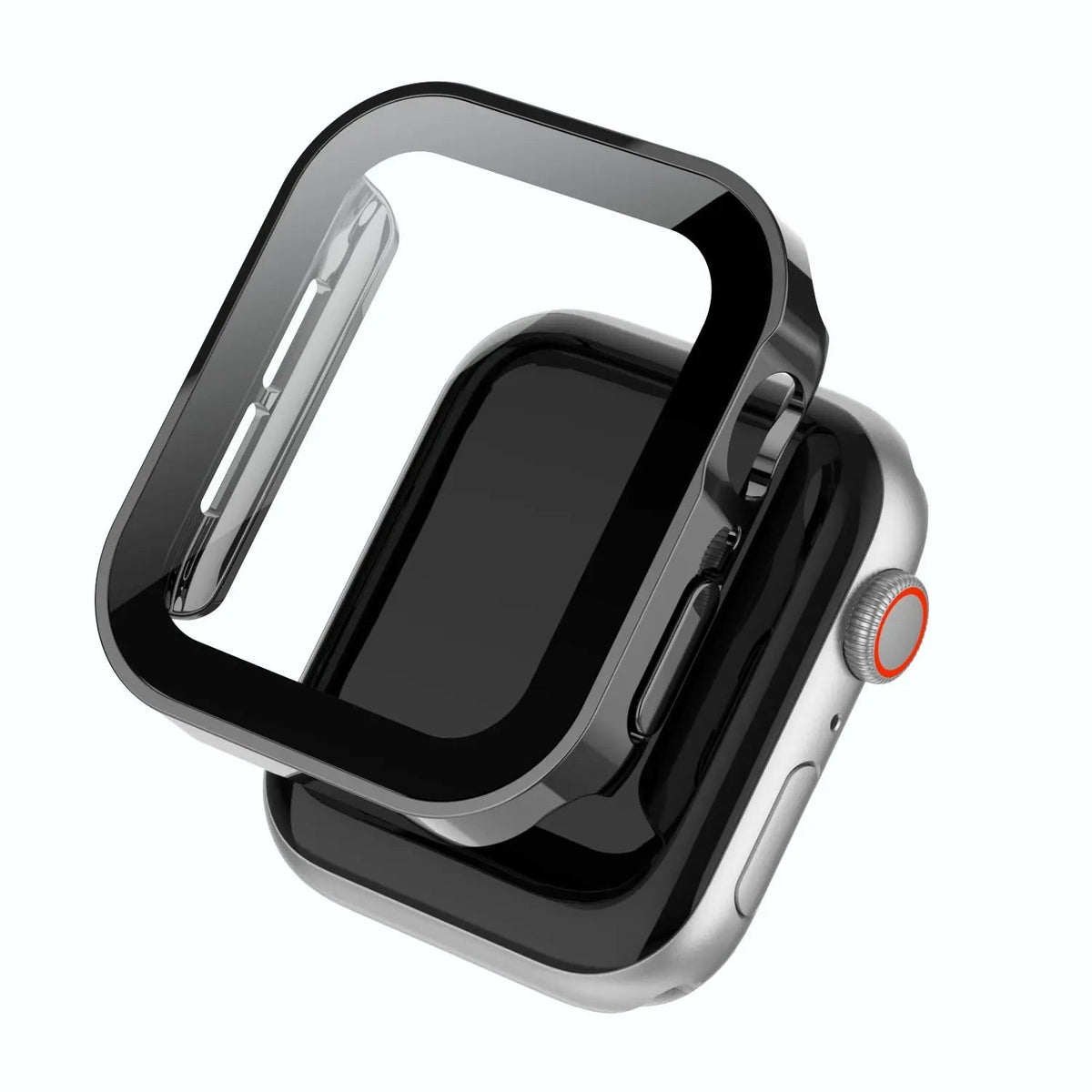Snap-On Full-Coverage Screen & Body Shield for Apple Watch Series 4-9 – Tempered Glass & PC Armor | Thomler