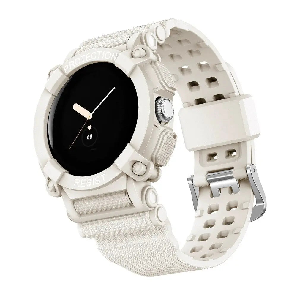 Protective Strap & Shell Combo for Pixel Watch – Matching Band & Bumper Case | Thomler