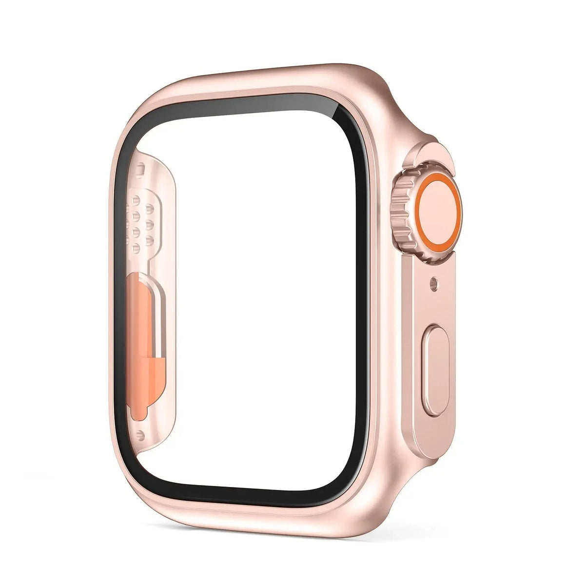 Hardened Glass Shield Case for Apple Watch Series 7/8/SE – Full Display Coverage, Crown Access, 40-45mm Sizes | Thomler