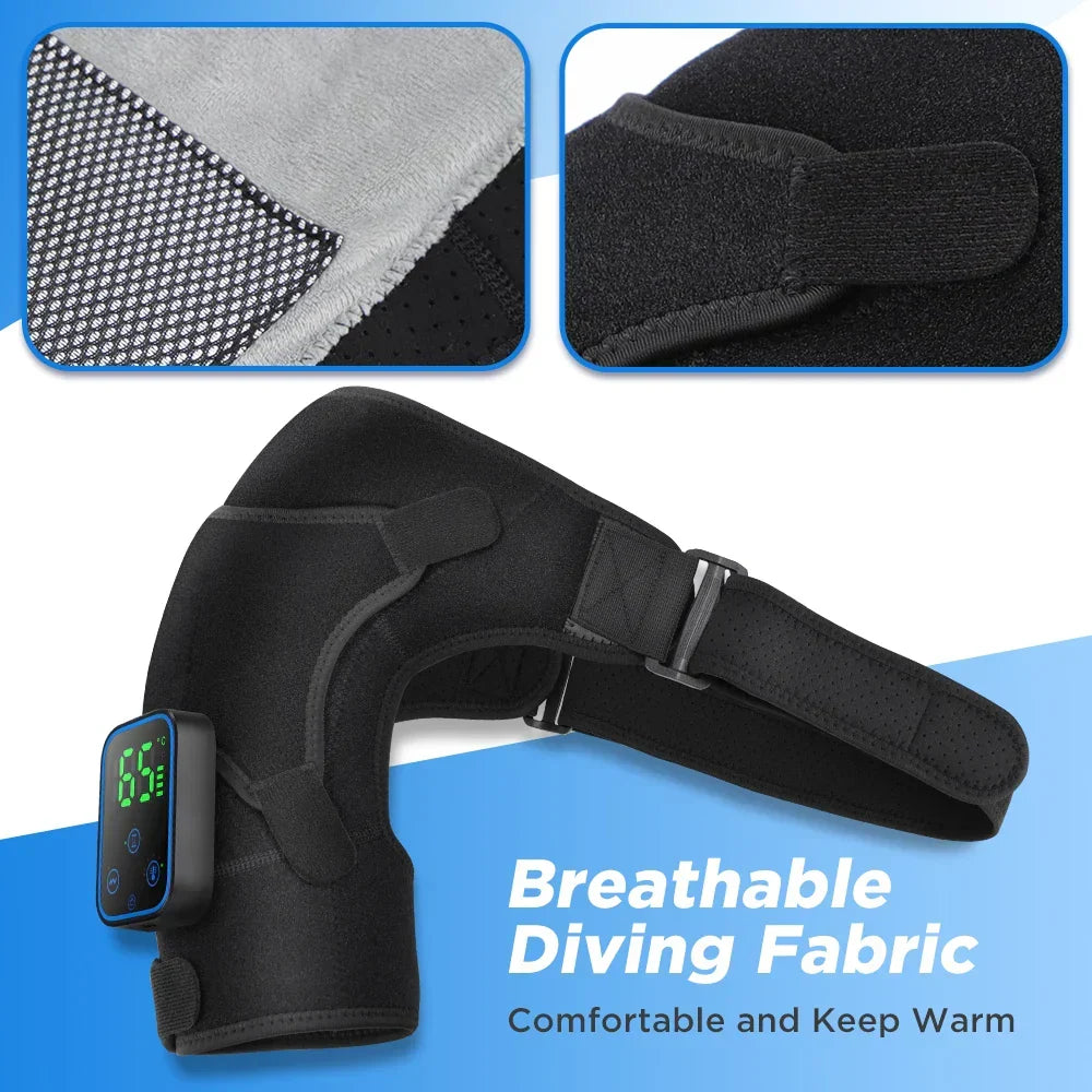 3-in-1 Heated Joint Therapy Massager for Shoulder, Elbow & Knee with App Control & Vibration | Thomler