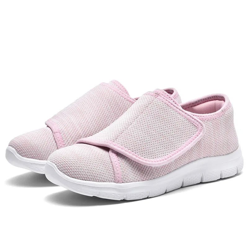 Orthopedic Walking Sneakers with Adjustable Hook-and-Loop Closure for Diabetic Foot Support, Cushioned EVA Insole, Microfiber Upper | Thomler