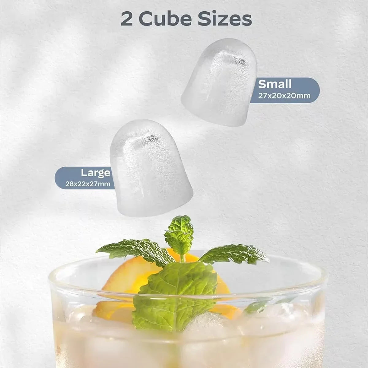 Ice Maker Stainless Steel 15.0 kg Daily Capacity Self Cleaning Kitchen Bar Office Countertop Machine Fast 9 Cube Production | Thomler