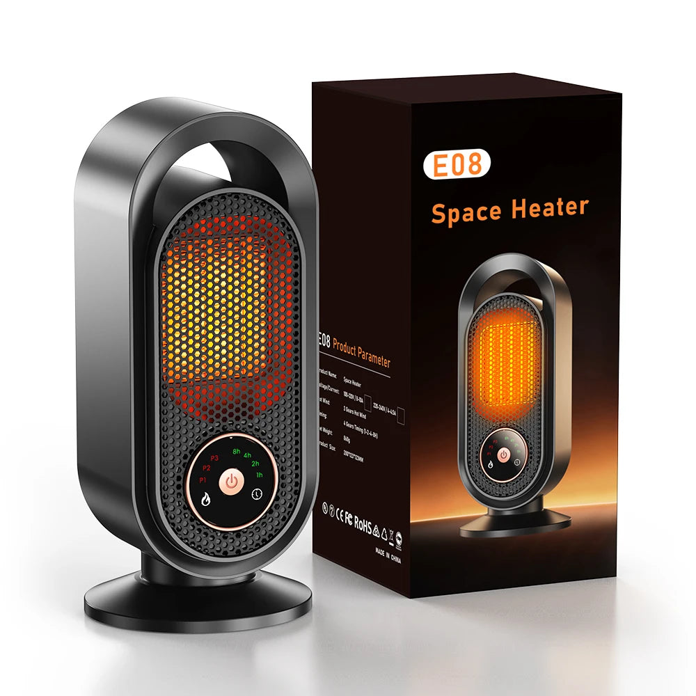 Stekker verwarming - Winter draagbare desktopverwarmer PTC snelle verwarming 1000W huishoudelijke verwarming 110V-220V elektrische verwarming geschikt voor thuis/kantoor enz.