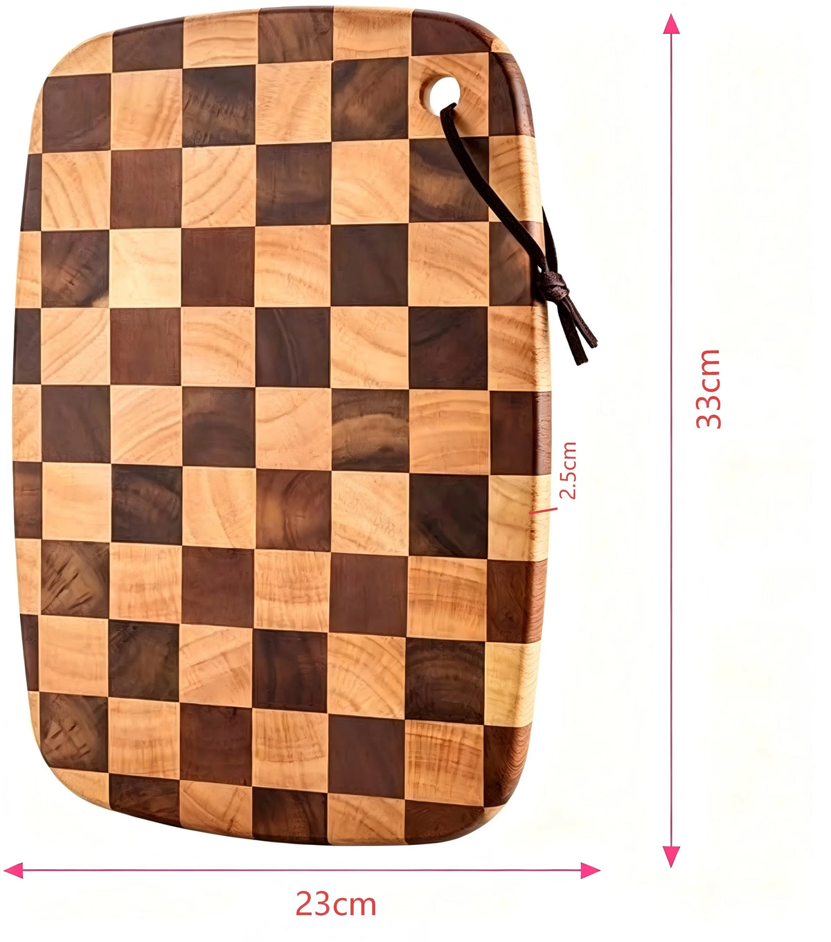 Checkerboard Cutting Board – Heavy-Duty Butcher Block for Prep, Serving & Charcuterie | Thomler