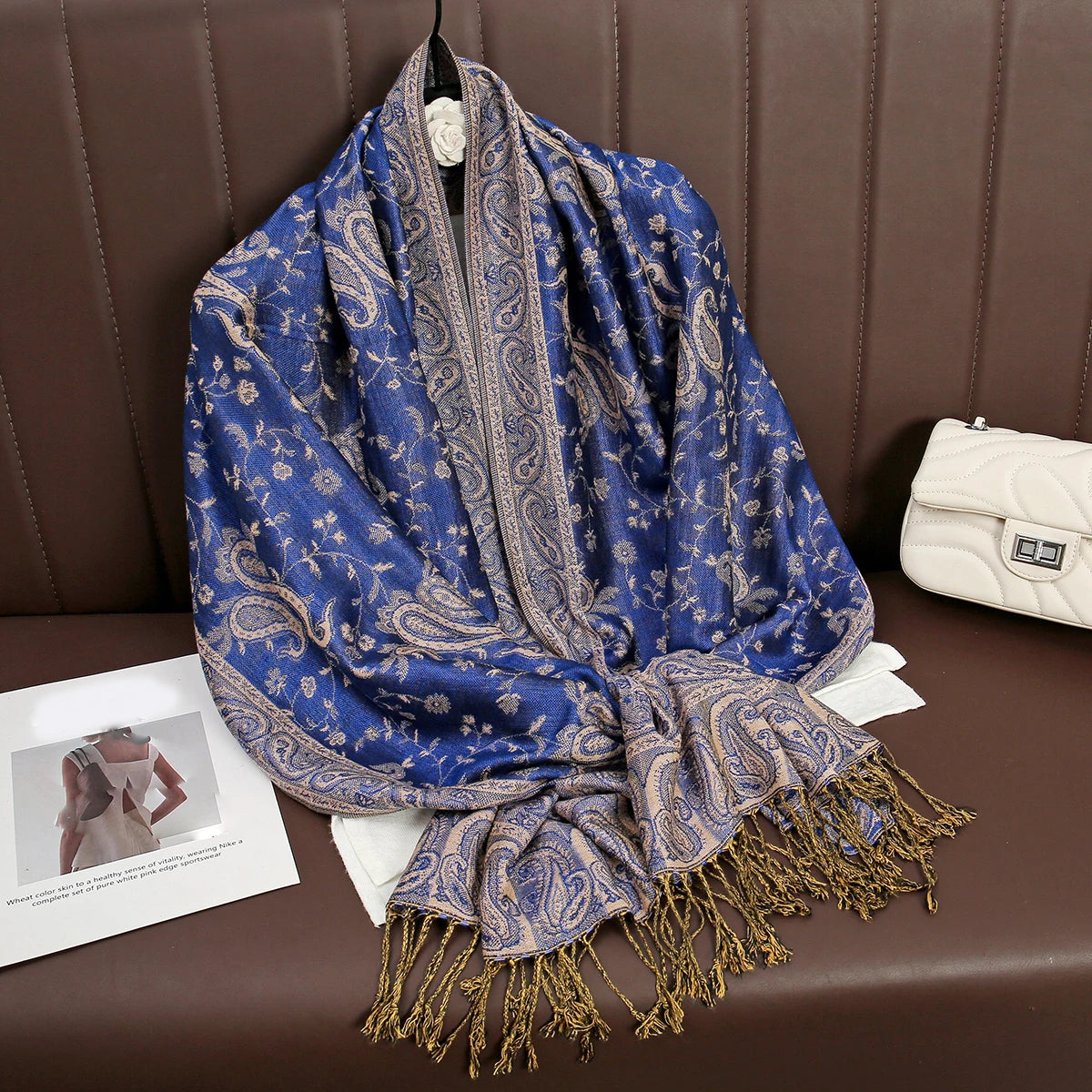 Soft Cotton-Blend Winter Wrap Scarf for Women – Lightweight Shawl for Fall & Cold Weather | Thomler