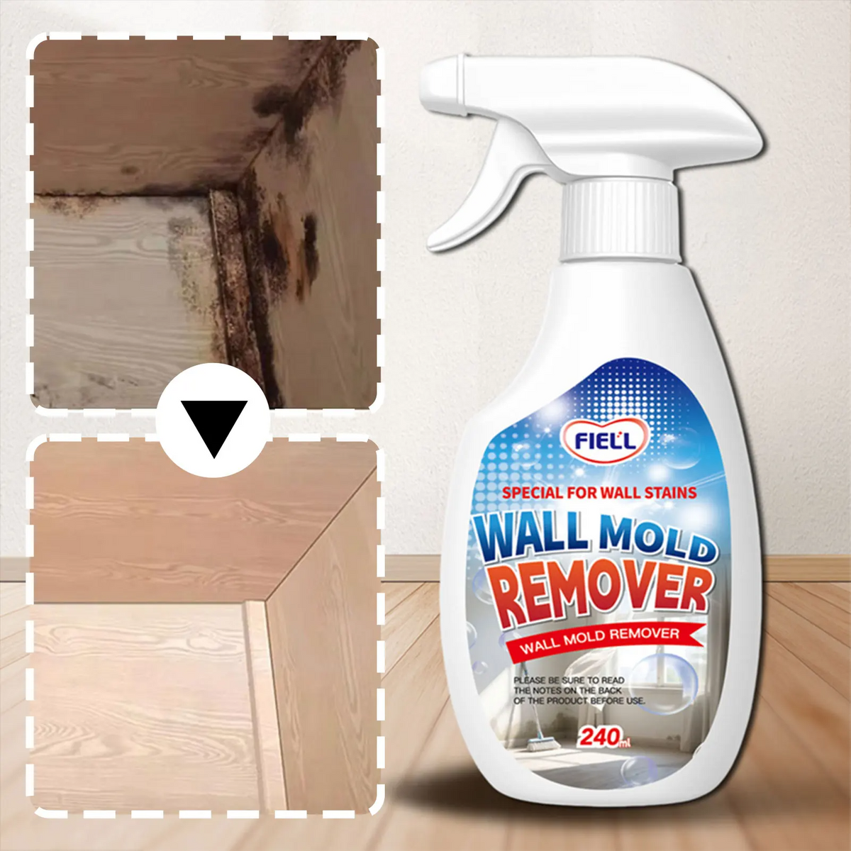 Deep-Action Wall & Surface Cleaner Spray for Stubborn Growth | Thomler