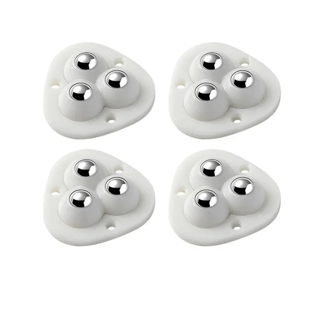 Self-Stick Swivel Casters for Furniture – 220 lb Capacity, Low-Profile Rolling Wheels | Thomler
