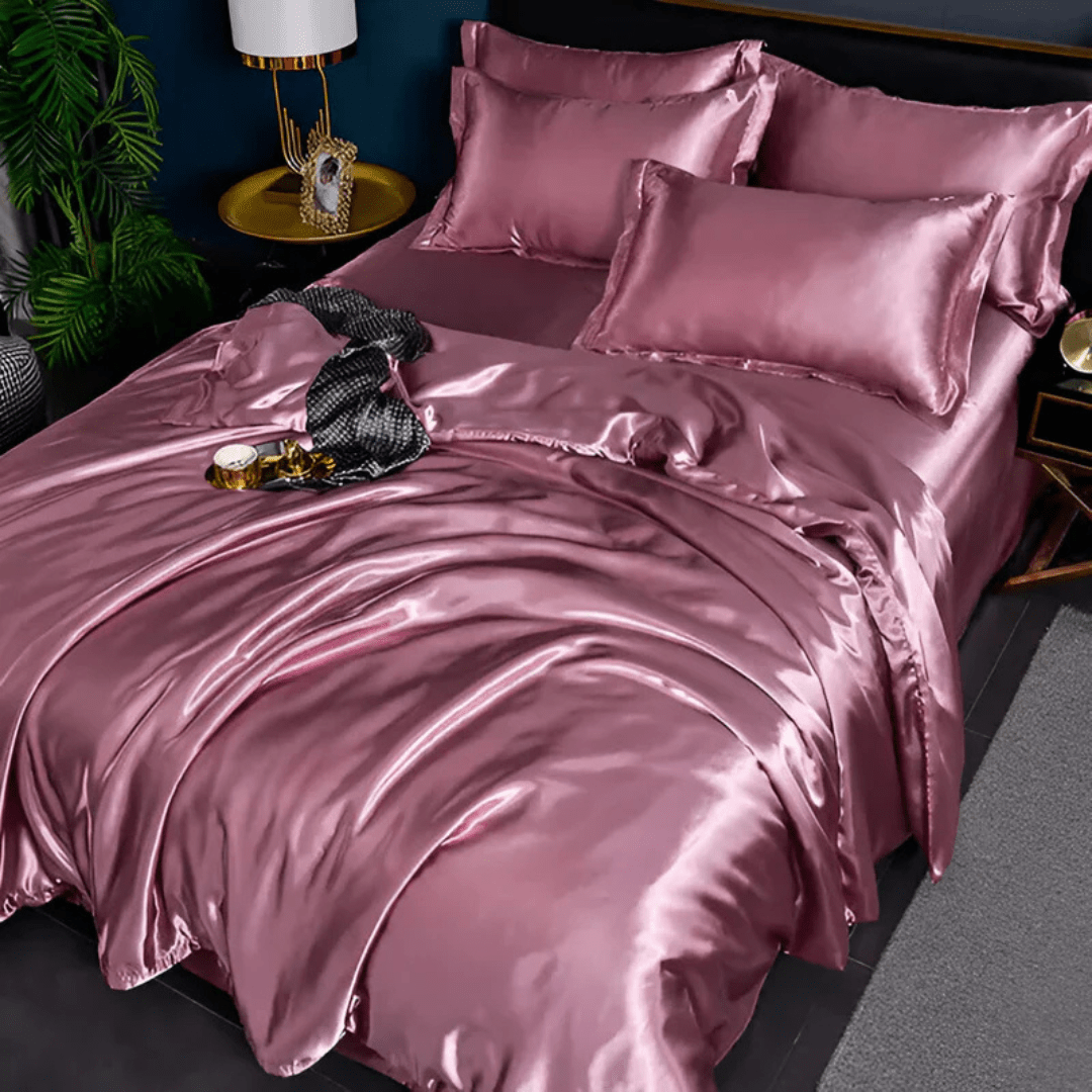 Bedding Set Mulberry Silk 22 Momme Ivory Bedroom Duvet Cover Fitted Sheet Pillowcases Luxury Sleep Essentials | Thomler