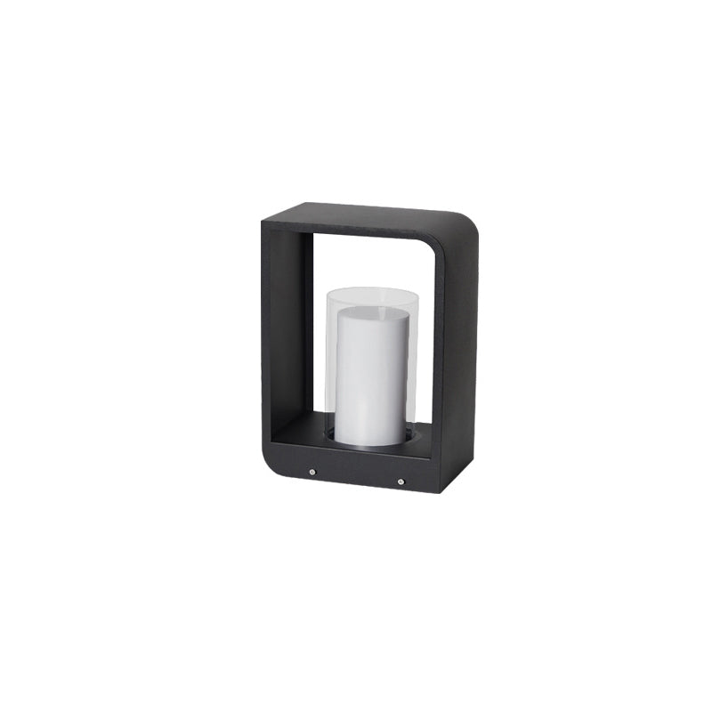 Outdoor Column Path Light – LED Weatherproof Garden Lamp with Rectangular Frame for Patio, Walkway & Landscaping | Thomler