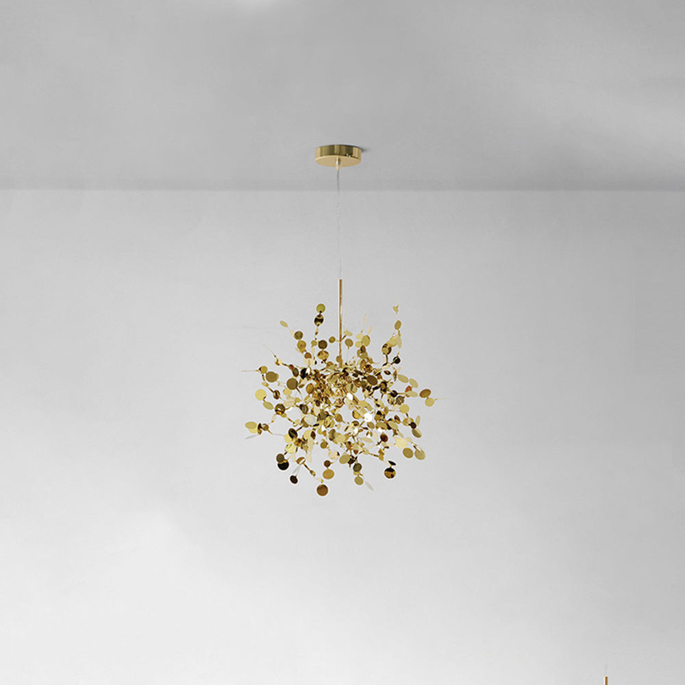 Pendant Light Metal Sputnik Adjustable Chain Gold Silver Dining Room Living Room Chandelier LED G9 Ceiling Fixture | Thomler