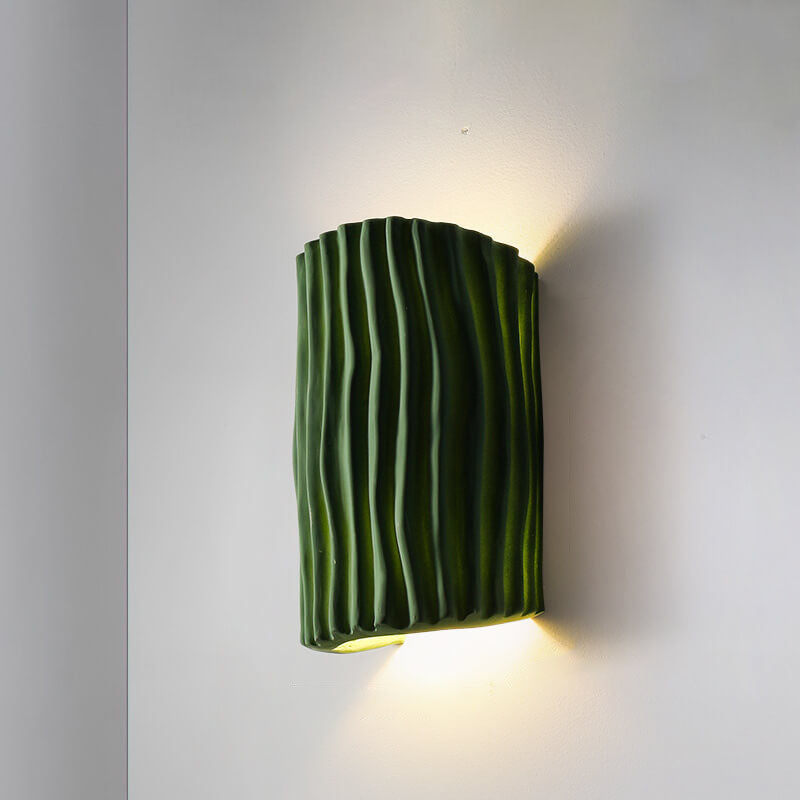 Wall Lamp Resin 10.2 in Up-Down Lighting Modern Bedroom Living Room Study Fixture | Thomler