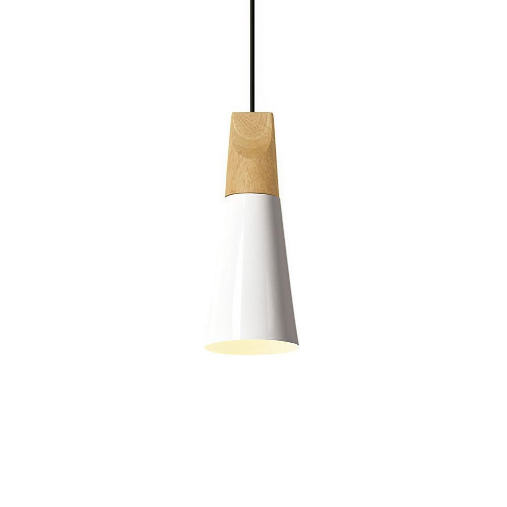 Pendant Light Wood Aluminium E27 Grey Dining Room Kitchen Island Hanging Ceiling Lamp Scandinavian Modern | Thomler