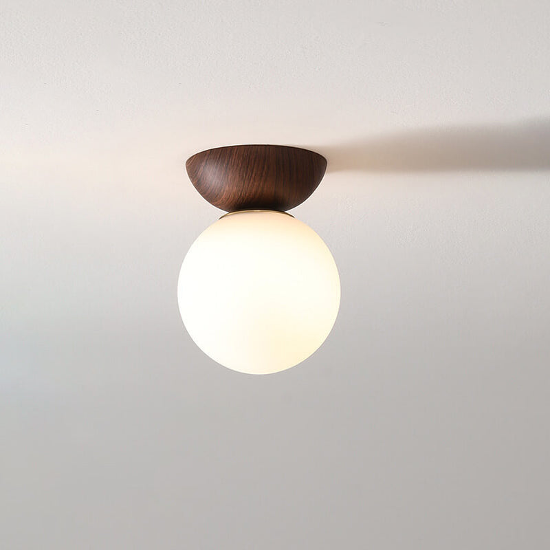 Pendant Light Glass Iron 10.6 in Modern Hallway Living Room Bedroom Ceiling Fixture | Thomler