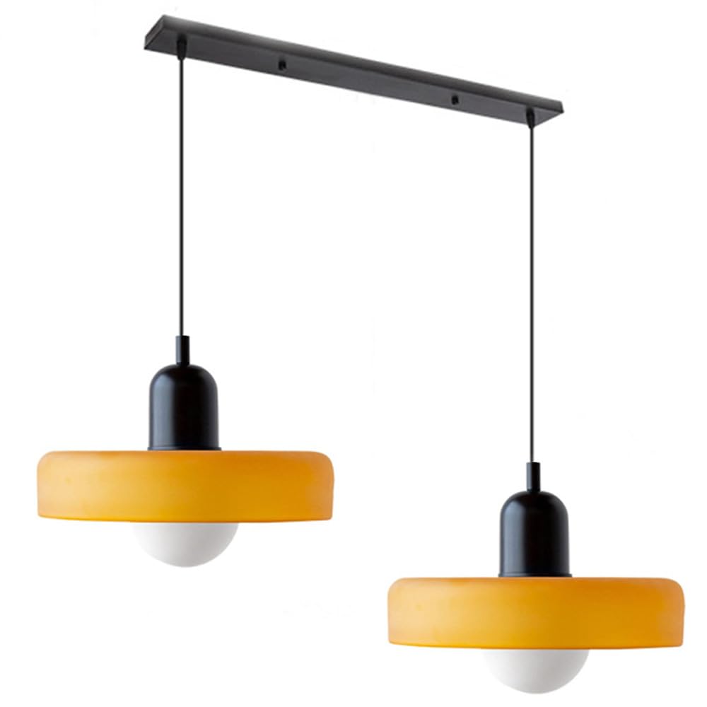 Pendant Light Glass Double Shade G9 35.0 cm Dining Room Kitchen Island Ceiling Fixture Modern Hanging Lamp | Thomler