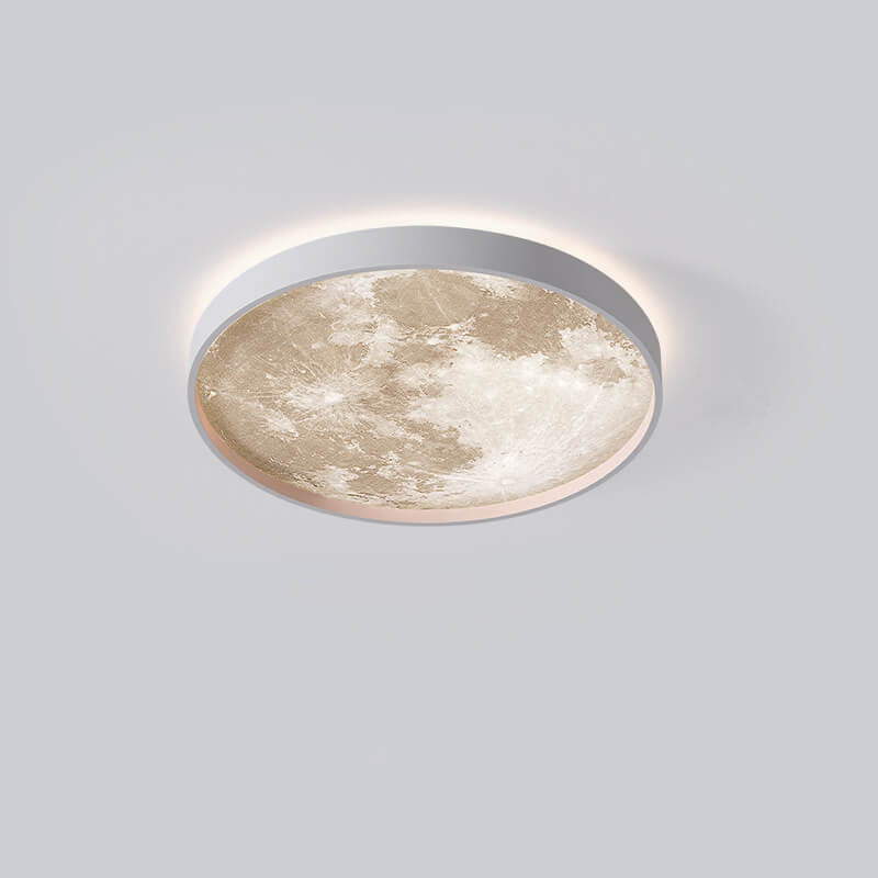 LED Flush Mount Ceiling Fixture with Remote Control - Acrylic Disc Overhead Panel for Bedroom, Kitchen, Hallway | Thomler