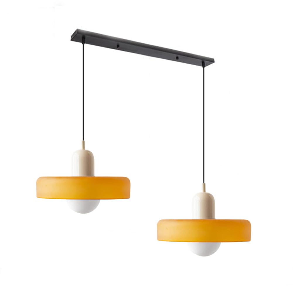 Pendant Light Glass Double Shade G9 35.0 cm Dining Room Kitchen Island Ceiling Fixture Modern Hanging Lamp | Thomler