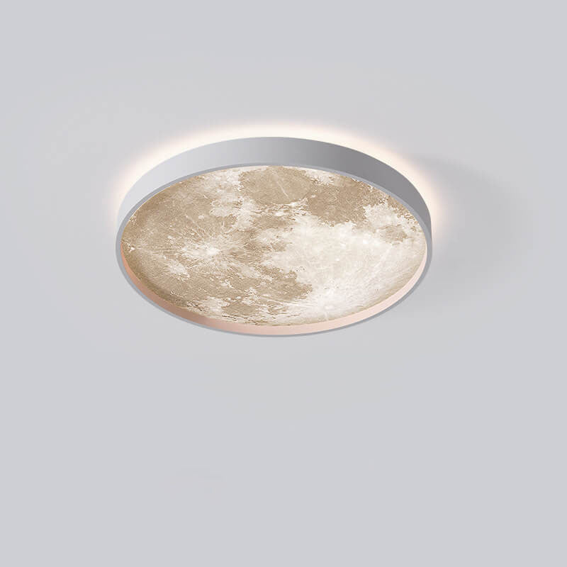 LED Flush Mount Ceiling Fixture with Remote Control - Acrylic Disc Overhead Panel for Bedroom, Kitchen, Hallway | Thomler