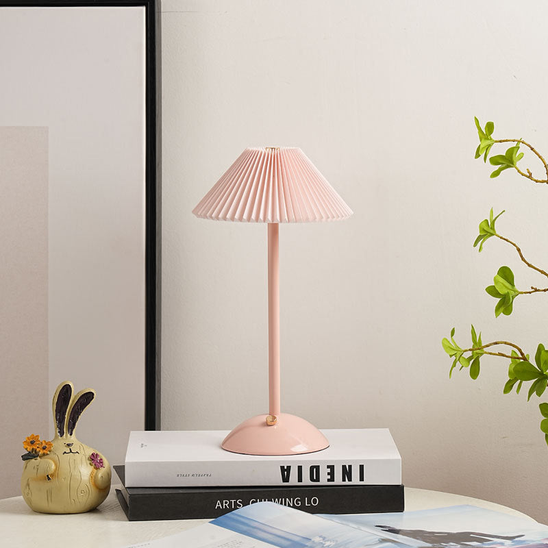 Table Lamp Iron 11.7 in USB Plug-In Scandinavian Style Bedside Living Room Bedroom Study Light | Thomler
