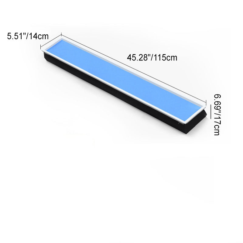 Ceiling Lamp Metal LED 60.0 cm x 30.0 cm Daylight Simulation Living Room Bedroom Recessed Smart Skylight Light | Thomler