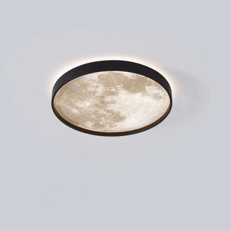 LED Flush Mount Ceiling Fixture with Remote Control - Acrylic Disc Overhead Panel for Bedroom, Kitchen, Hallway | Thomler