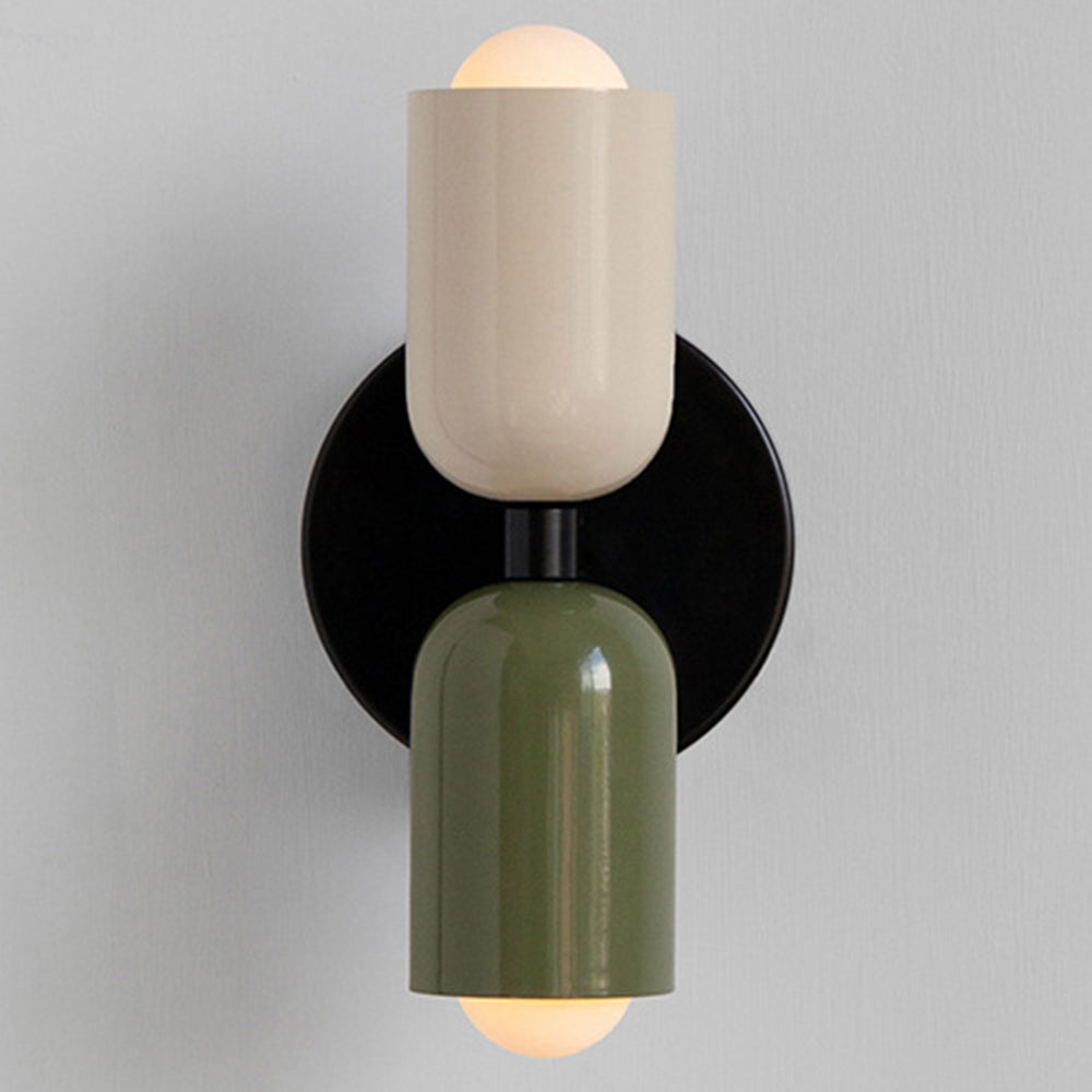 Wall Lamp Glass Double Light 12.0 cm Green Bedroom Hallway Up Down Modern Accent Lighting | Thomler