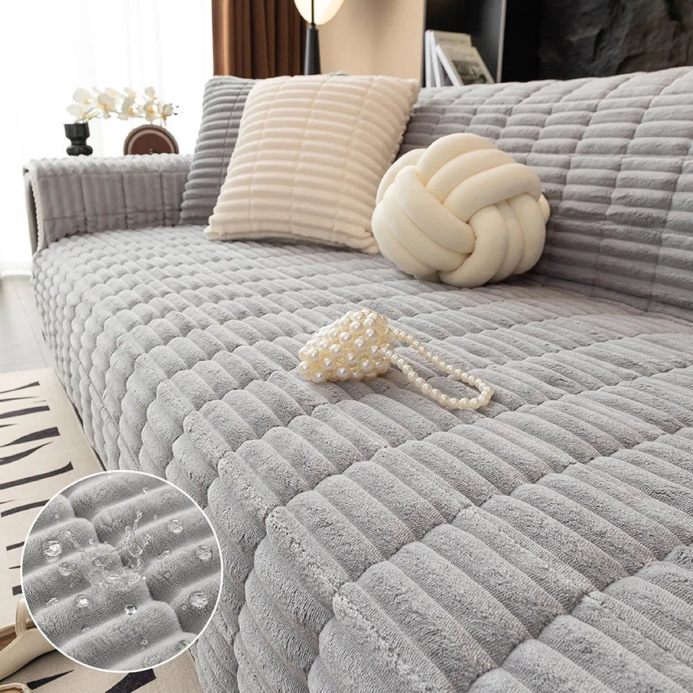 Quilted Furniture Protector with Moisture Barrier Non-Skid Backing for Couch Loveseat Chair Pet-Friendly Machine Washable Soft Flannel | Thomler