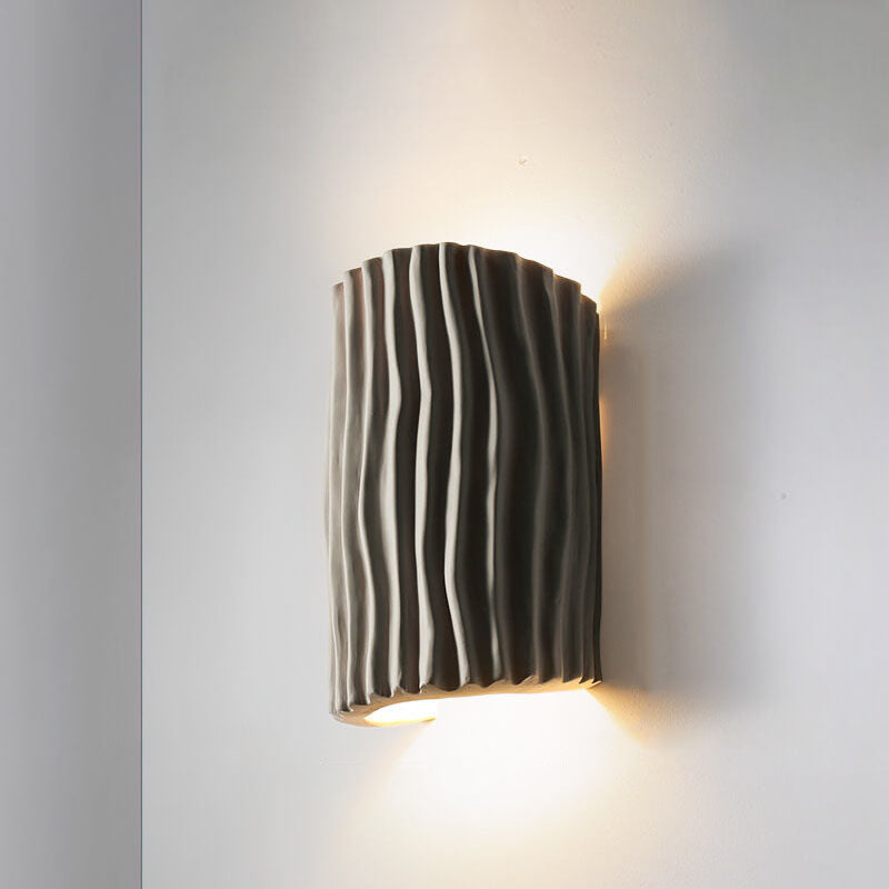 Wall Lamp Resin 10.2 in Up-Down Lighting Modern Bedroom Living Room Study Fixture | Thomler