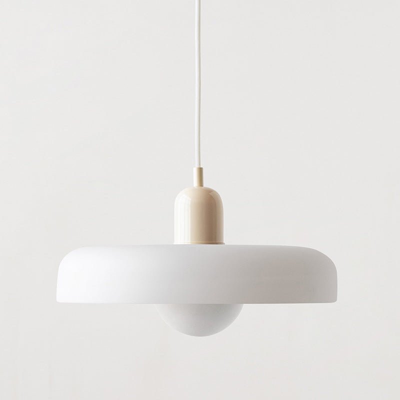 Art Glass Dome Pendant Light Fixture with Adjustable Cord for Kitchen Island Dining Room Bedroom | Modern Round Ceiling Hanging Lamp | Thomler