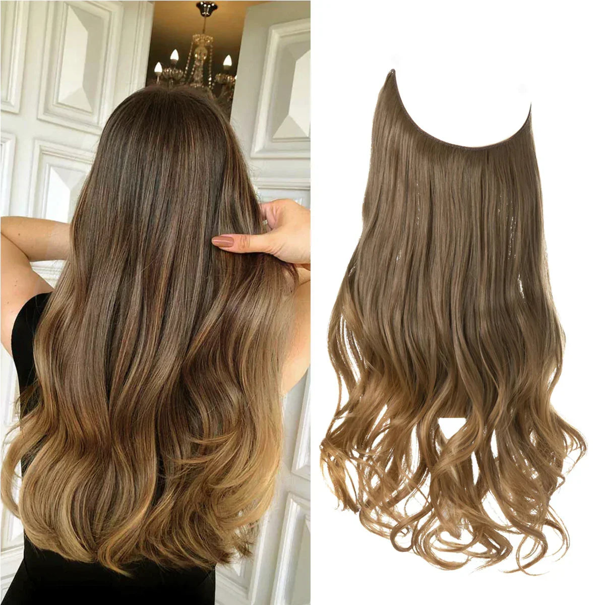 Clip-In Human Hair Extensions 100% Real Remy Hair Add Volume Length 14-18 Inches Heat Resistant Seamless Blend Natural Texture for Everyday | Thomler