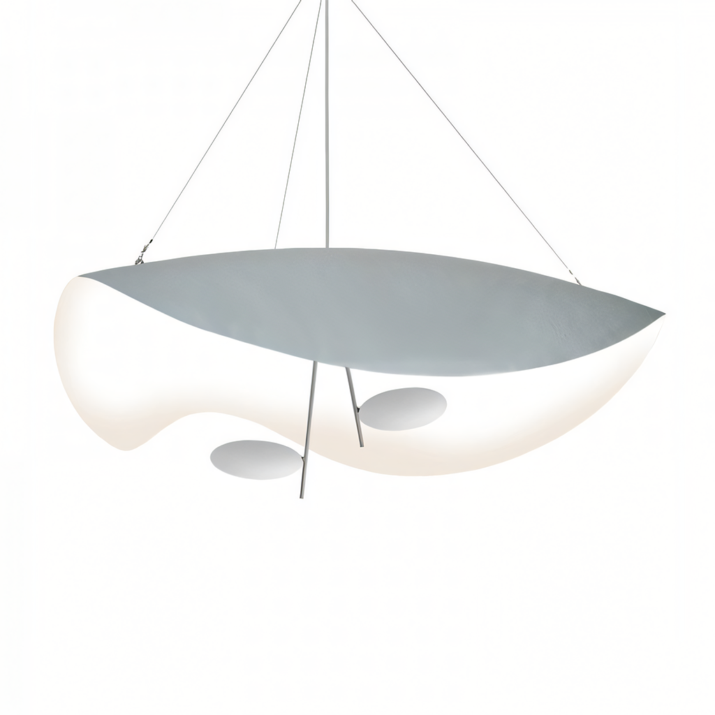 Pendant Light Metal 17W 11 in Black White Living Room Dining Room Bedroom LED Ceiling Lamp | Thomler