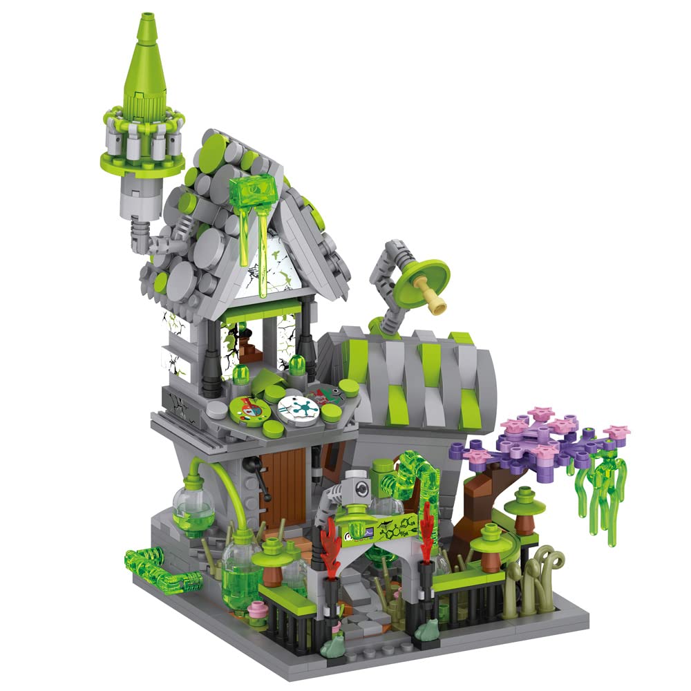Spooky Haunted House Building Brick Set – Seasonal Construction Kit for October Festivities & Year-Round Display Fun | Thomler