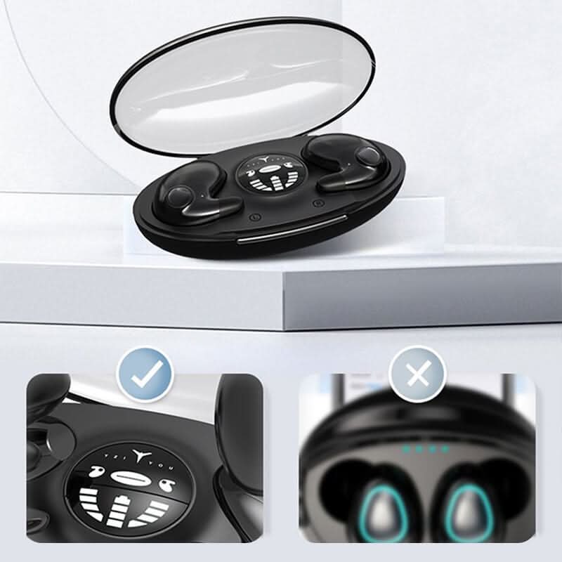 Sleep Earbuds Wireless Bluetooth Invisible In-Ear Headphones with Noise Canceling for Side Sleepers All Night Comfort Ultra Light Mini | Thomler