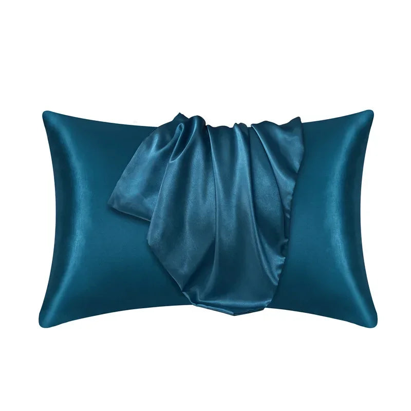 Pillowcase Mulberry Silk 50.0 x 70.0 cm Gold Bedroom Hair And Skin Cooling Sleep Cover Luxury Bedding | Thomler