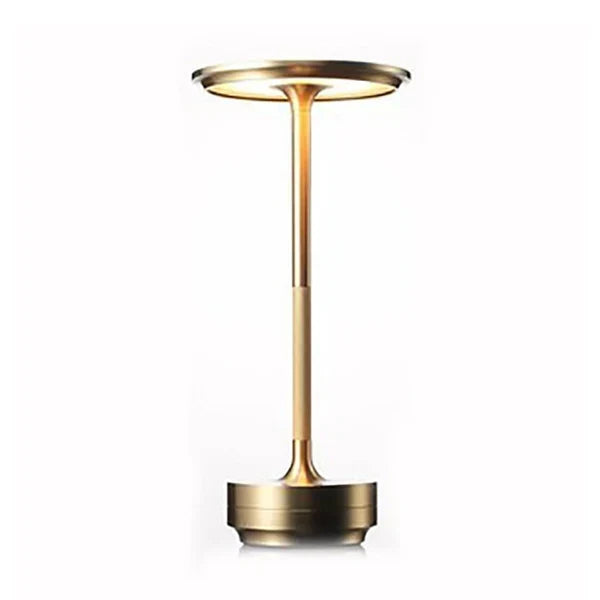 Rechargeable LED Table Lamp Touch Control 4 Brightness Levels Waterproof IP66 Metal Portable Battery Operated for Bedroom Living Room | Thomler