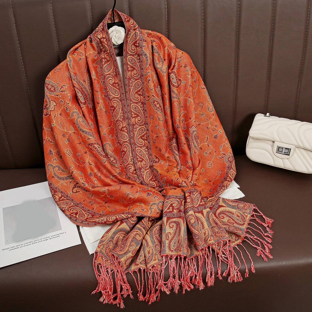 Soft Cotton-Blend Winter Wrap Scarf for Women – Lightweight Shawl for Fall & Cold Weather | Thomler