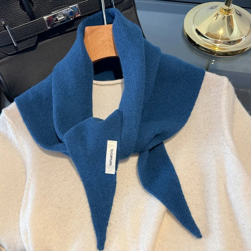 Pure Wool Triangle Scarf for Women – Oversized Shawl Wrap for Cold Weather & Layering | Thomler