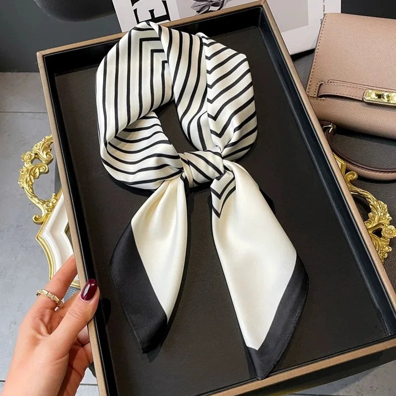 Satin Square Scarf for Women – Multi-Purpose Accessory for Hair, Neck, Bag & Headwrap | Thomler