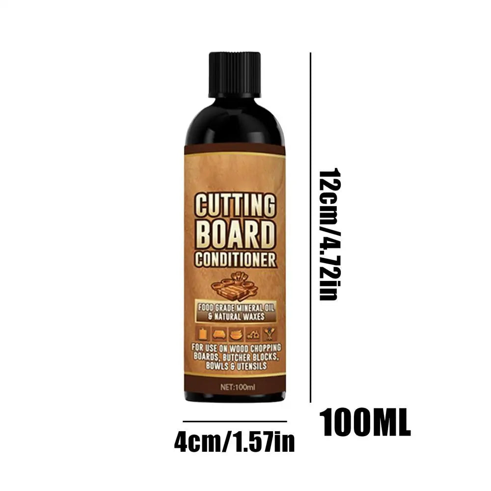 Food-Safe Mineral Wood Conditioner for Cutting Boards & Kitchen Utensils – Deep Nourishment & Stain Removal Treatment for Wooden | Thomler