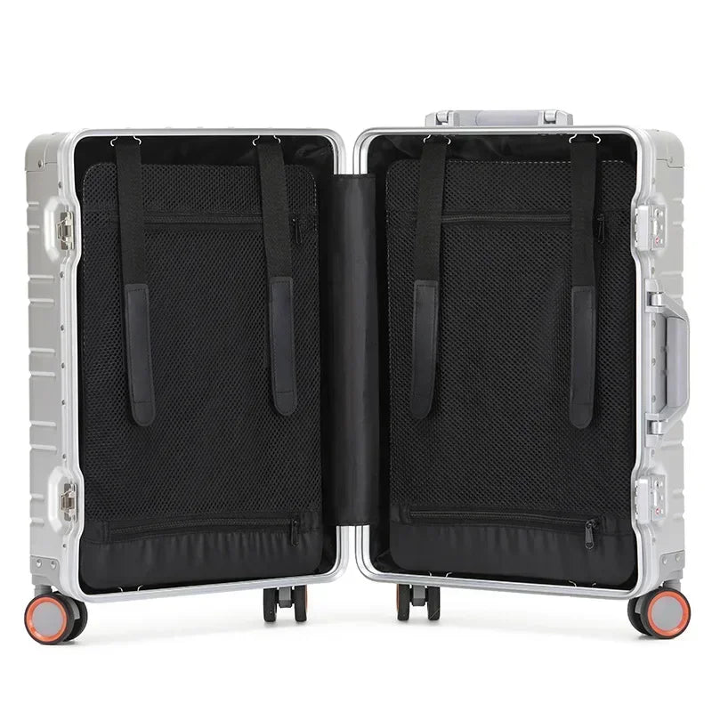 Hardshell Spinner Suitcase Aluminum-Magnesium TSA Lock 360° Wheels Travel Luggage Carry-On for Business Trips Vacations | Thomler