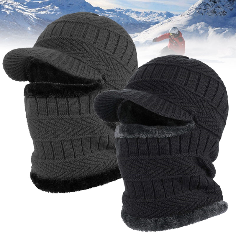 Knit Winter Beanie and Scarf Set for Men and Women – Matching Cozy Hat and Scarf Combo for Cold Weather | Thomler