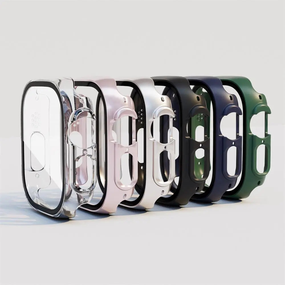 Protective Shell with Tempered Glass Screen Guard for 49mm Apple Watch Ultra Series – Full-Body Snap-On Design | Thomler