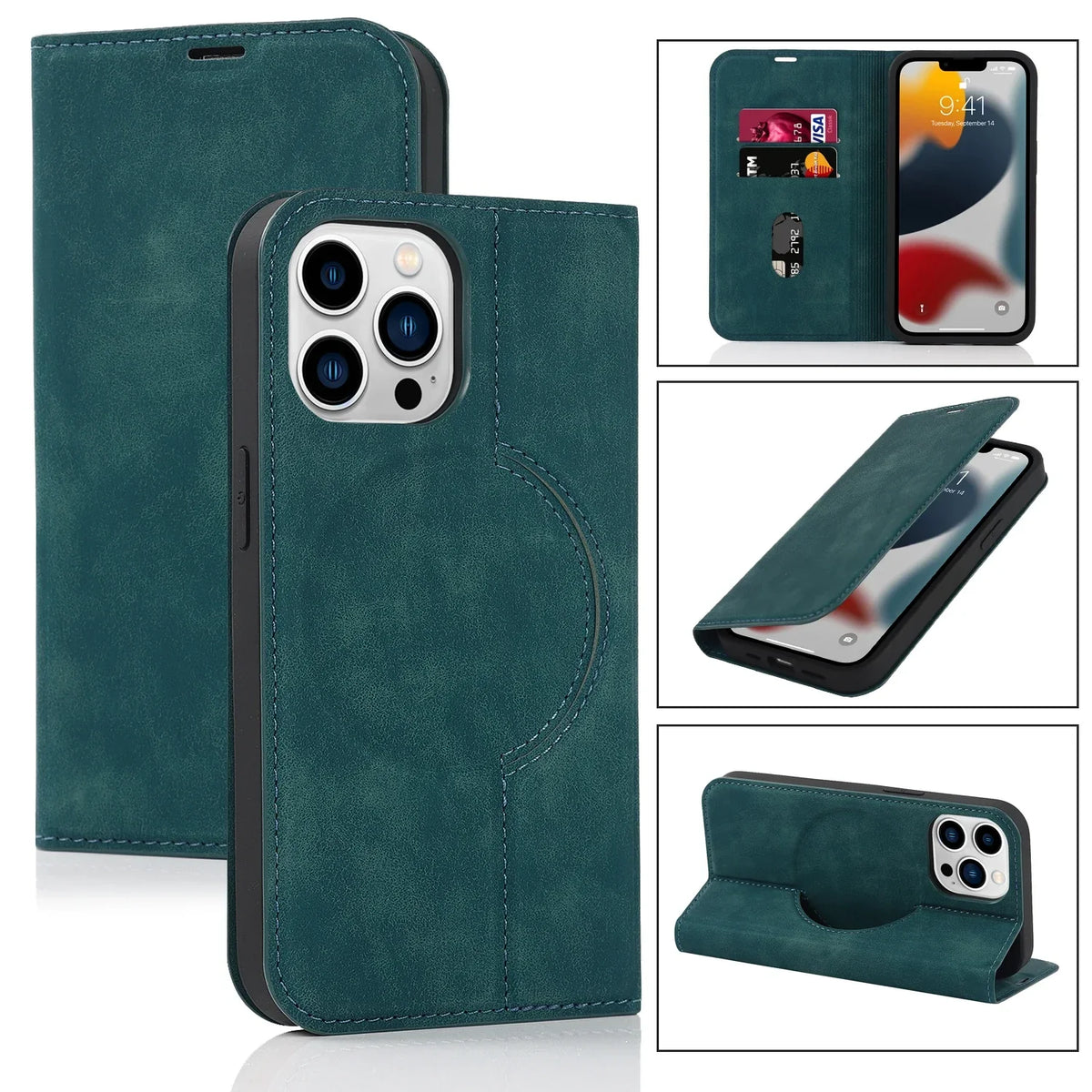 Magnetic Detachable Wallet Case for iPhone with Wireless Charging & Card Slots | Thomler