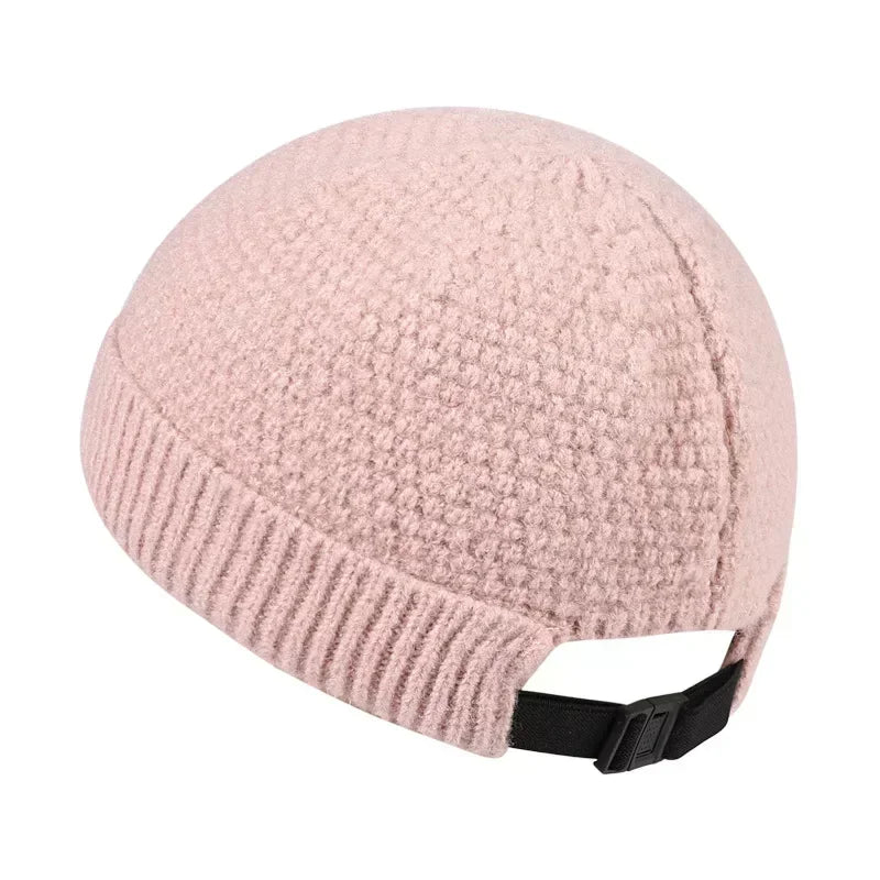 Knit Skullcap with Rolled Cuff – Soft Cotton Winter Hat for Men & Women, Casual Streetwear Beanie, Indoor & Outdoor Headwear | Thomler