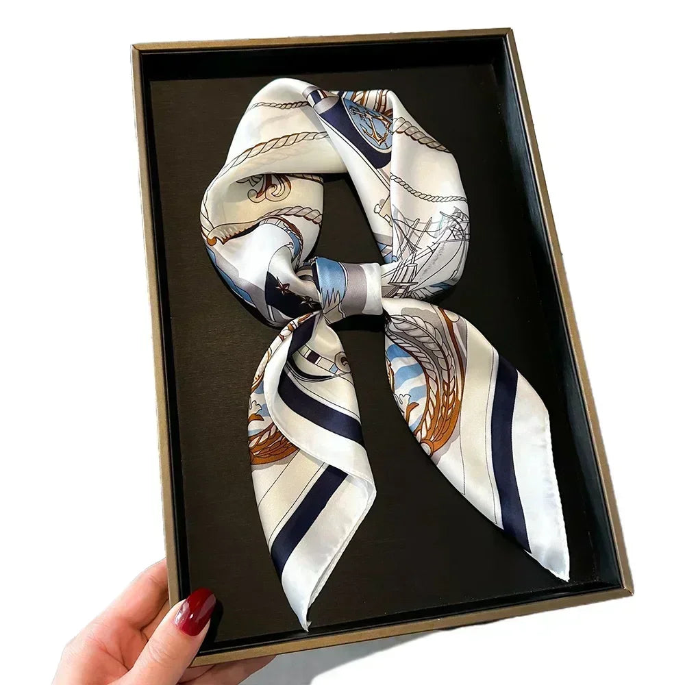 Satin Square Scarf for Women – Multi-Purpose Accessory for Hair, Neck, Bag & Headwrap | Thomler