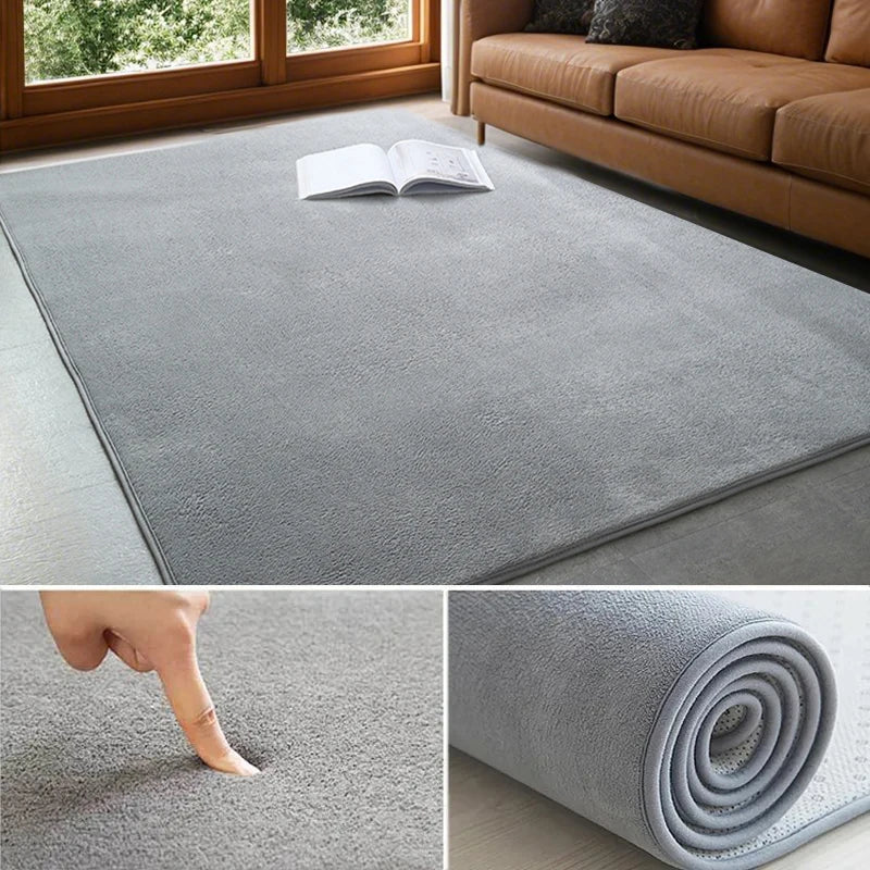 VIKAMA Modern Koraal Fluwelen Tapijt Zacht Antislip Woonkamer Slaapkamer Tapijt Groot Gebied Kinderspel Vloermat Voor Home Decor
