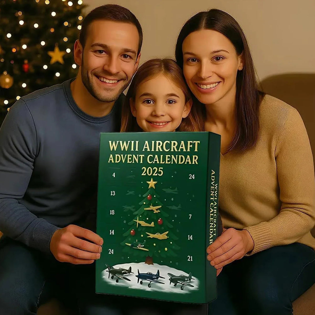 World War II Aircraft Advent Calendar 24-Day Collector Set for History Buffs & Aviation Enthusiasts | Thomler
