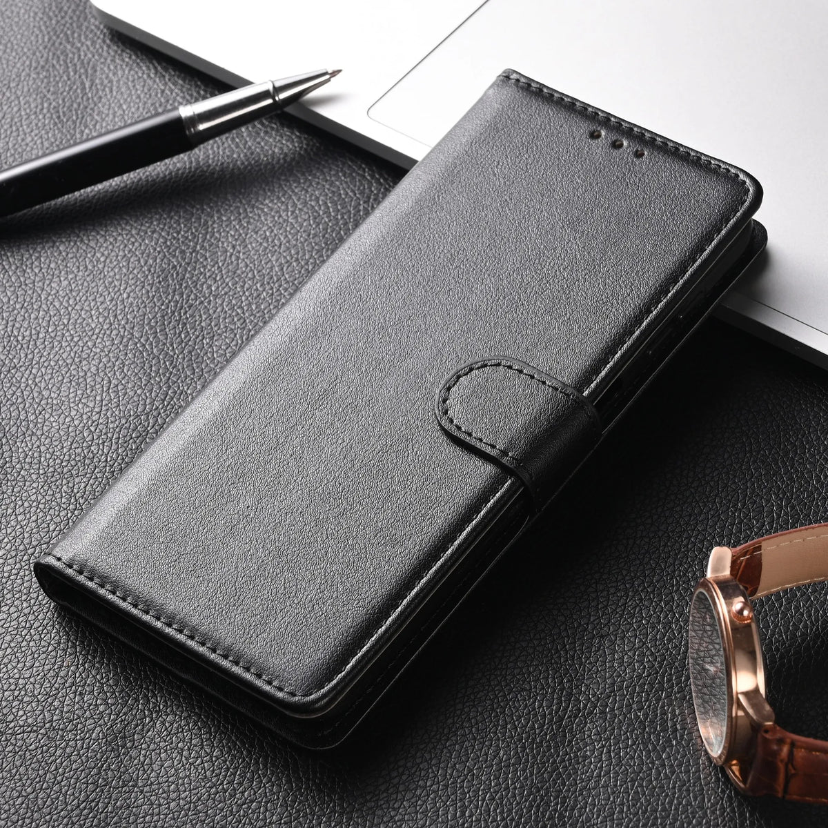 Folio Wallet Case with Card Holders and Kickstand for Android Phones – Multiple Models Compatible | Thomler