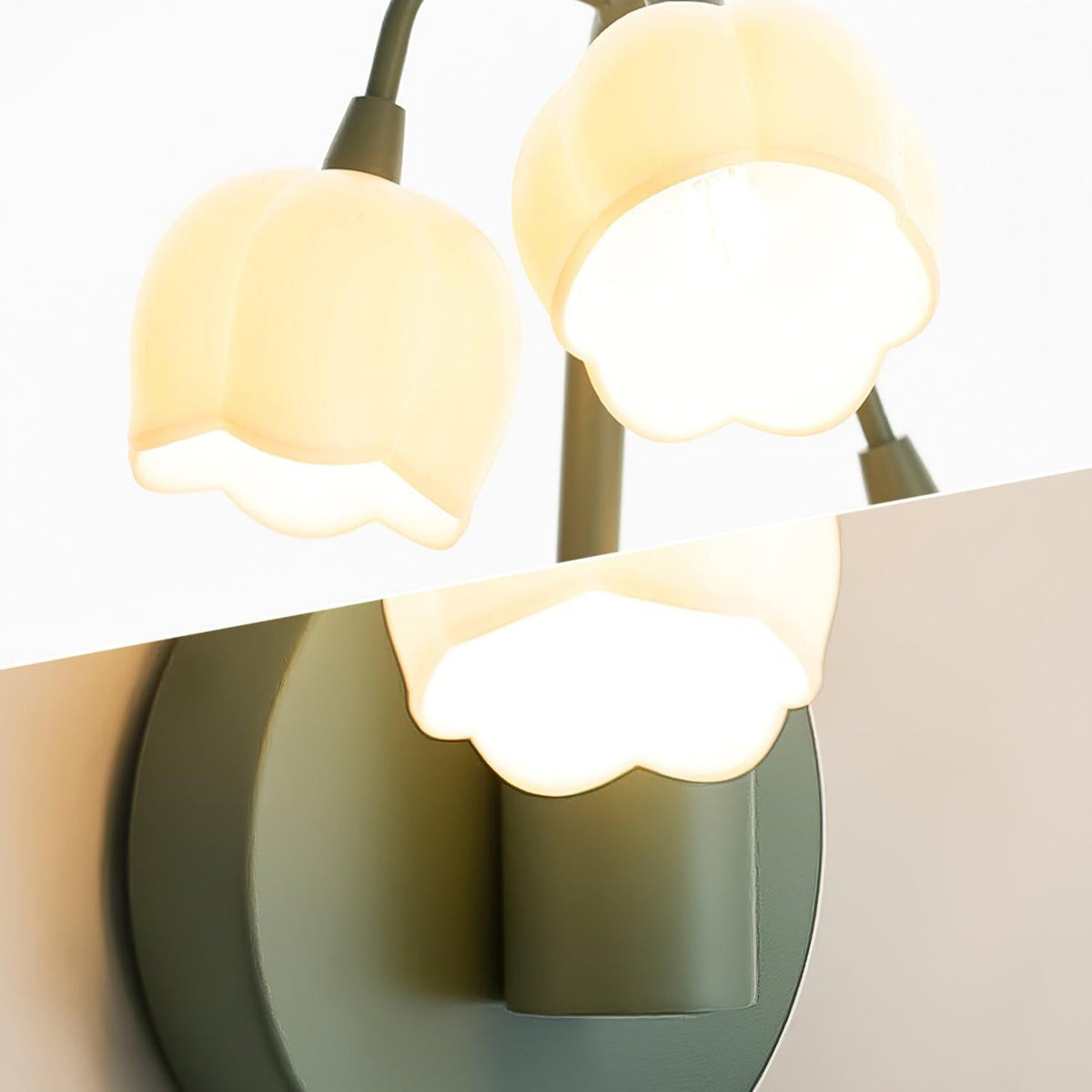 Botanical Leaf Accent Sconce with Orchid-Inspired Design for Bedroom & Hallway | Indoor Hardwired Fixture for Living Spaces | Metal & | Thomler