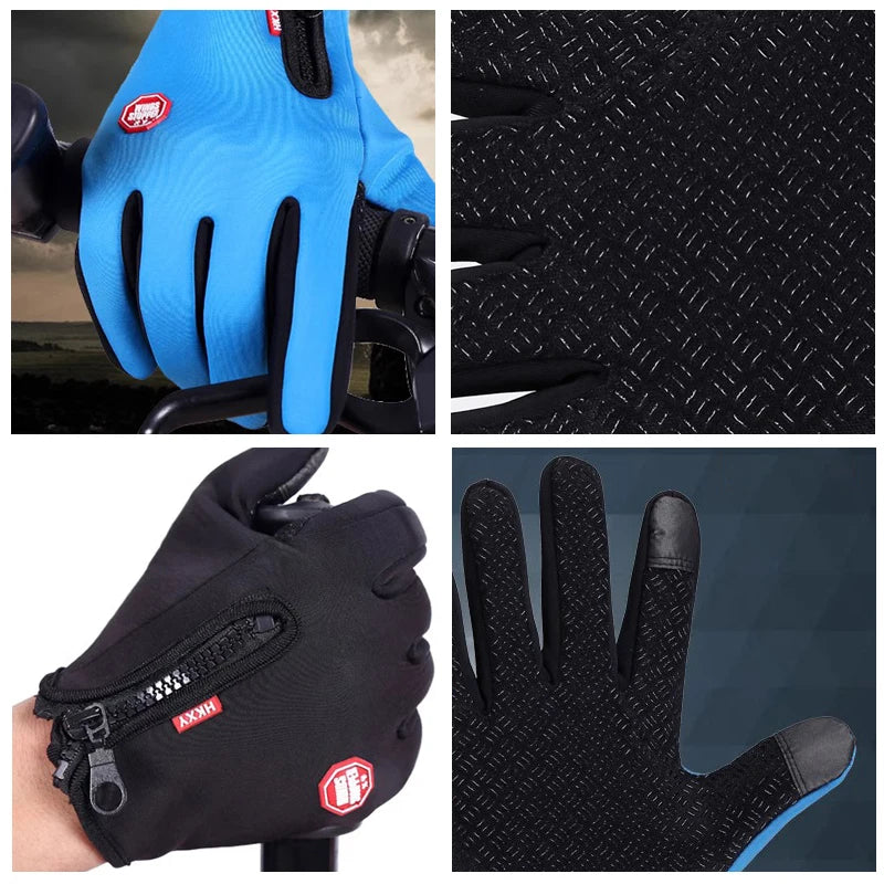 Touchscreen Winter Gloves for Men & Women – Windproof Thermal Fleece Liner for Cycling, Driving, Motorcycling & Outdoor Activities | Thomler