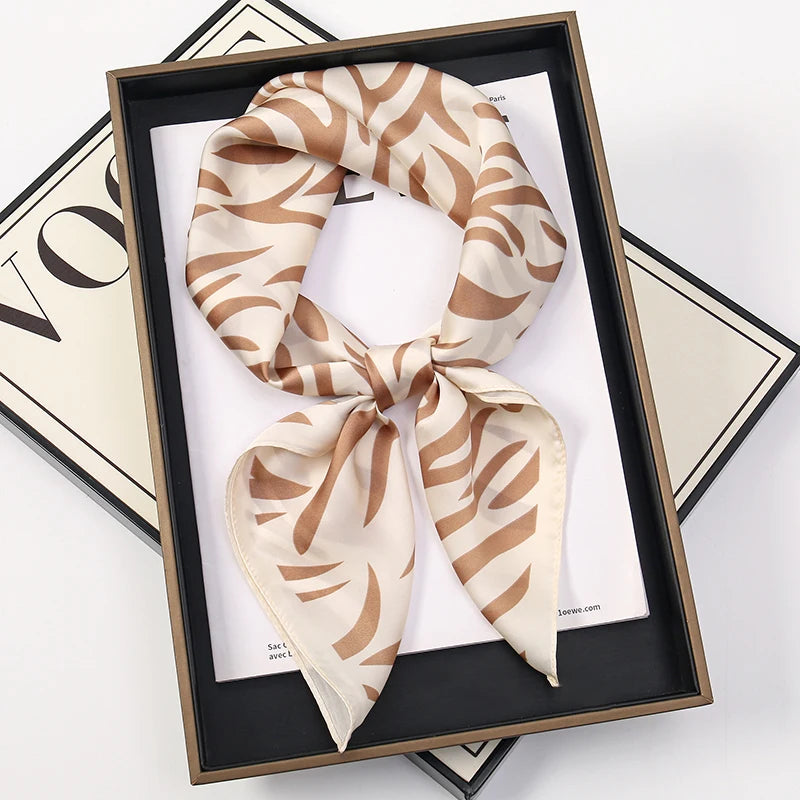 Silky Square Headwrap Scarf Versatile Neck Tie Headband Multi-Wear Hair Accessory for Women Fashion Bandana | Thomler